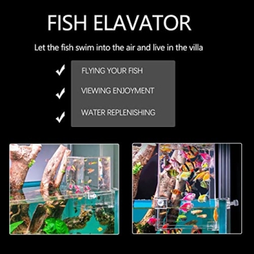 Hifybaty Clear Fish Elevator with Auto-Refill for Tanks