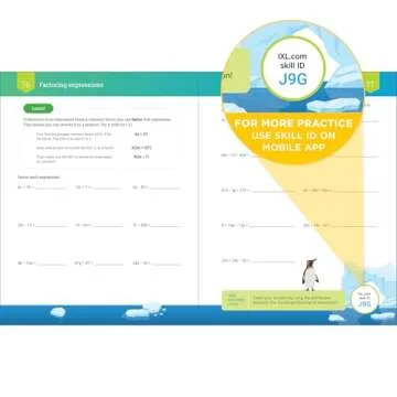 IXL 7th Grade Math Workbook for Ages 12-13 - Comprehensive Learning