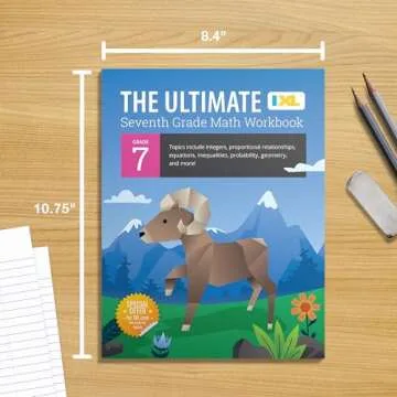 IXL 7th Grade Math Workbook for Ages 12-13 - Comprehensive Learning