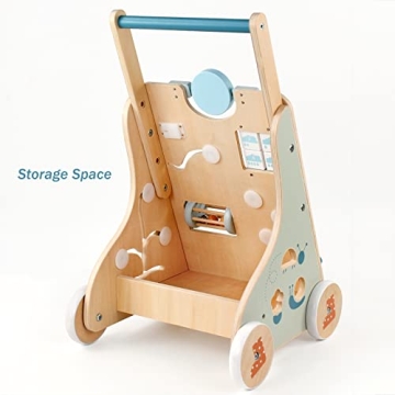 Pairpear Baby Push Walker with Engaging Activity Toys