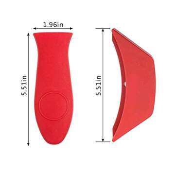 Versatile Silicone Hot Handle Cover - Red