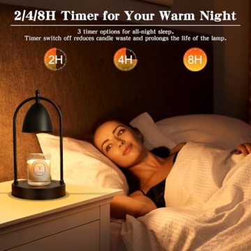 CANMEIJIA Dimmable Candle Warmer Lamp with Timer Safe Home Decor