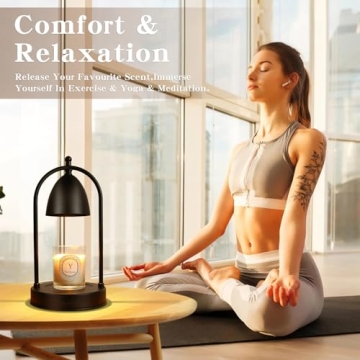 CANMEIJIA Dimmable Candle Warmer Lamp with Timer Safe Home Decor