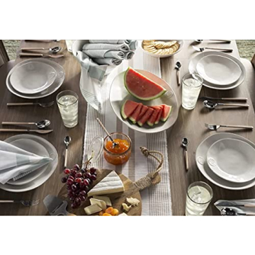 Set of 10 Premium 16oz Drinking Glasses - Stackable & Dishwasher Safe