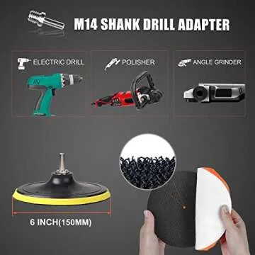 6 Inch Car Polishing & Buffing Sponge Pads Kit for DIY