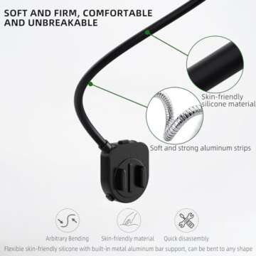 PellKing Neck Mount Holder for DJI Pocket 3,360 Degree Rotation Hands Free Neck Phone Holder POV/Vlog Neck Mount Video Recording for DJI Pocket 3 and Other Action Cameras