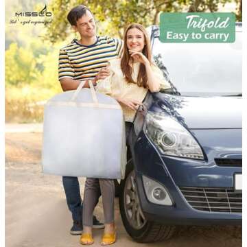 MISSLO 70" Bridal Wedding Gown Dress Garment Bag with Accessories Pouch Large Travel Garment Cover 8...