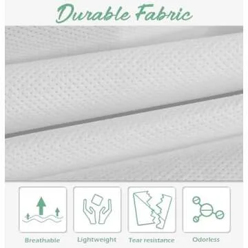 MISSLO 70" Bridal Wedding Gown Dress Garment Bag with Accessories Pouch Large Travel Garment Cover 8" Gusset (White)