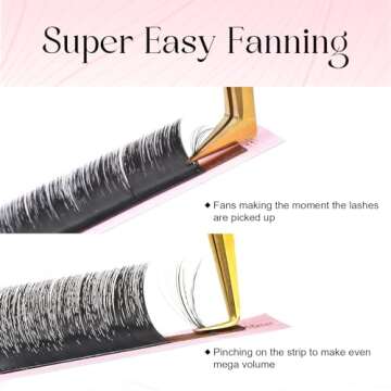 ALLOVE Super Easy Fan Volume Lash Extensions - Effortless Beauty