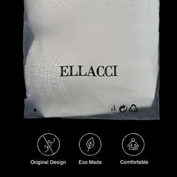 ELLACCI Woment's Pearls Beaded Bustier Crop Top Club Party Sexy Corset Top Bra White Large