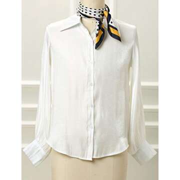 Allegra K 70cm Polka Dots Square Scarf Neck Scarves Kerchief Neckerchief Headband for Women 70 * 70c...