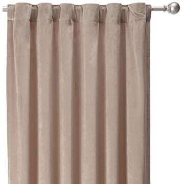 Comfort Spaces Poly Velvet Curtain Set, Energy Efficient