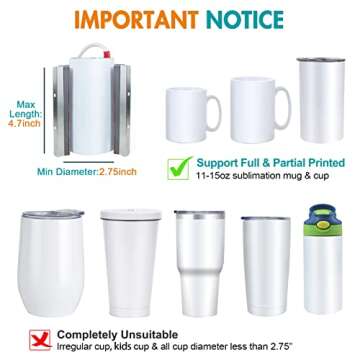 Realkant Mug Press for Sublimation Crafts and Gifts