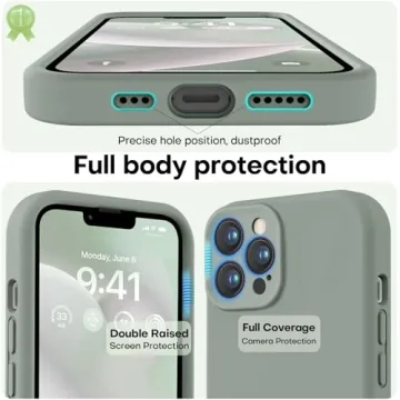LOVE 3000 iPhone Case in Calke Green Silicone
