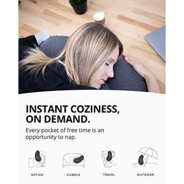 DesignNest Allocacoc DH0036 Aubergine Pillow, Comfort in just a Puff, Inflatable and Compact Pillow for Nap or Sleep, Travel Pillow