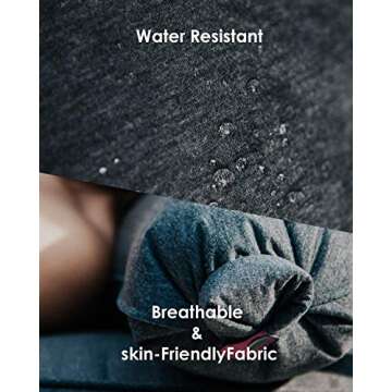 DesignNest Allocacoc DH0036 Aubergine Pillow, Comfort in just a Puff, Inflatable and Compact Pillow for Nap or Sleep, Travel Pillow