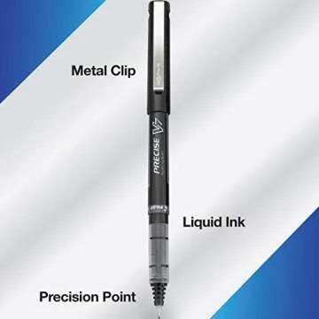 Pilot Precise V7 Liquid Ink Rolling Ball Pens - Pack of 4