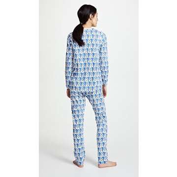 Roller Rabbit Blue Monkey PJ Set for Women - Size S