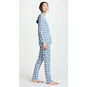 Roller Rabbit Blue Monkey PJ Set for Women - Size S