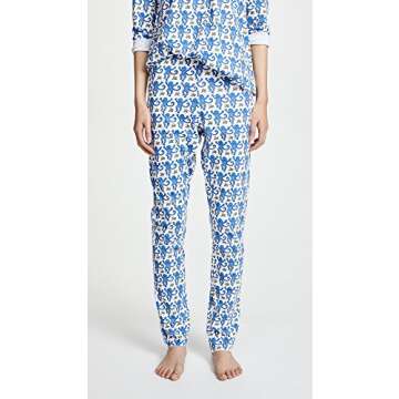 Roller Rabbit Blue Monkey PJ Set for Women - Size S