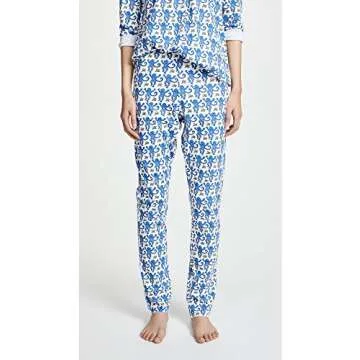 Roller Rabbit Blue Monkey PJ Set for Women - Size S