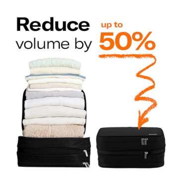 BRANDEN Compression Packing Cube - Travel Essentials Organizer