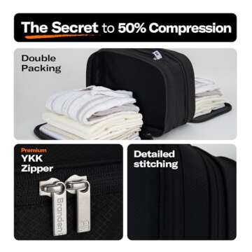 BRANDEN Compression Packing Cube - Travel Essentials Organizer