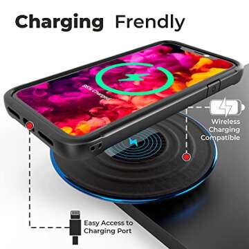 Kitoo Designed for iPhone X Case/Designed for iPhone Xs Case, Carbon Fiber Pattern, 10ft. Drop Teste...