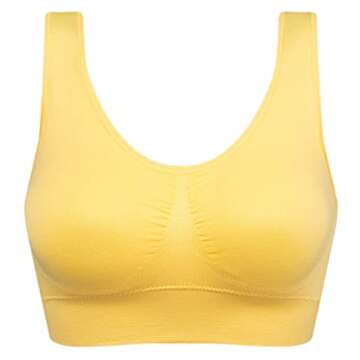 Women's Comfort Workout Sports Bra Low-Impact Activity Sleep Bras LvRedYe M