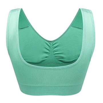 Women's Comfort Workout Sports Bra Low-Impact Activity Sleep Bras LvRedYe M