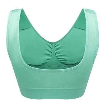 Women's Comfort Workout Sports Bra Low-Impact Activity Sleep Bras LvRedYe M