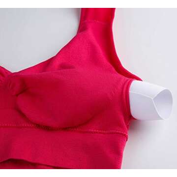 Women's Comfort Workout Sports Bra Low-Impact Activity Sleep Bras LvRedYe M