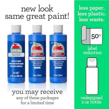 Apple Barrel Acrylic Paint in True Navy (8 oz) - Perfect for Arts & Crafts