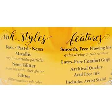 GelWriter 100 Gel Pen Set with Stadium Stand for Creativity