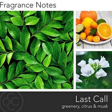 Manly Indulgence Last Call Scented Jar Candle, Cotton Wick, Premium Soy Blend White Wax, 60 hr Burn, Matte Black Jar Candle for Home and Men, 16.5 oz - USA Poured