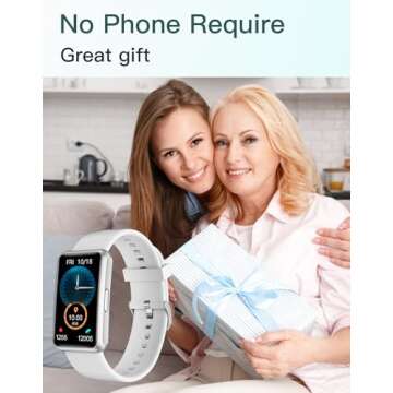 HUAKUA Fitness Tracker No Bluetooth No APP No Phone Needed, Fitness Watch for Men Women Parents IP68...