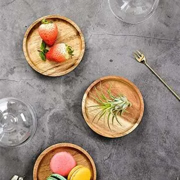 KVMORZE Mini Glass Dessert Dome with Base, Small Decorative Cake Tray with Glass Dome Cover, Cake Fruit Display Server Tray for Kitchen/Birthday/Party/Wedding, Appetizer Dessert Cheese Serving Platter