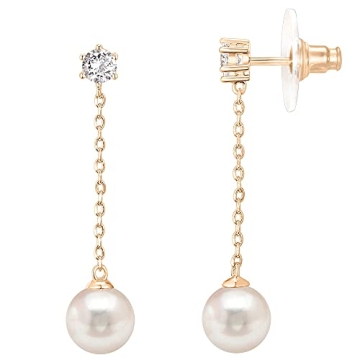 Elegant PAVOI Pearl Drop Earrings for Women - Wedding Ready