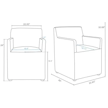 Manhattan Comfort Anna Modern Dining Chair in Stone Grey