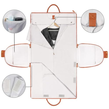 Ytonet Water-Resistant Convertible Garment Bag for Travel