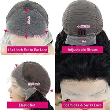 Aolisox 24 Inch Lace Front Wigs Human Hair Wigs for Black Women 13x4 Body Wave Glueless Wigs Human Hair Pre Plucked With Baby Hair Lace Frontal Brazilian Human Hair Wig Natural Color 180 Denisity