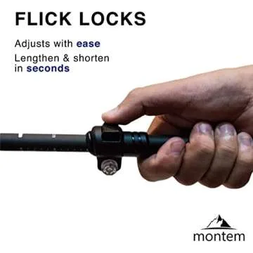Montem Lightweight Adjustable Trekking Poles for Hiking