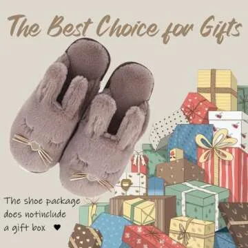 Caramella Bubble Bunny Slippers for Women Fuzzy Cute Animal Memory Foam House Rabbit Slippers Indoor Outdoor