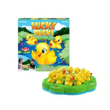 Pressman Lucky Ducks -- The Memory and Matching Game that Moves, 5"