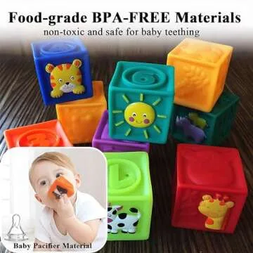 Kingtree Soft Squeeze Baby Blocks for Learning Fun