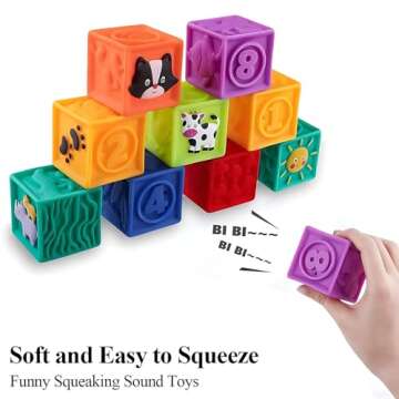 Kingtree Soft Squeeze Baby Blocks for Learning Fun