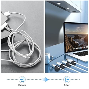Znben 12 Pack Cable Clips for Ultimate Organization
