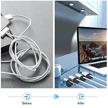 Znben 12 Pack Cable Clips for Ultimate Organization