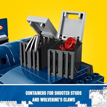 LEGO Marvel X-Men X-Jet Toy with 4 Minifigures for Ages 8+