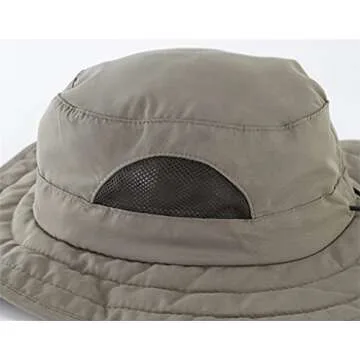 Connectyle Kids UPF 50+ Bucket Sun Hat UV Sun Protection Hats Wide Brim Summer Beach Hat Army Green